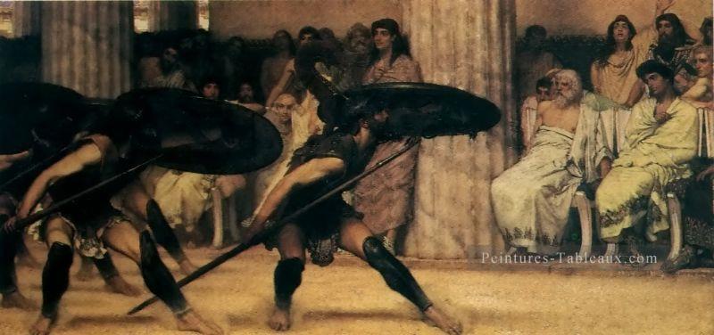 Une danse pyrrhique romantique Sir Lawrence Alma Tadema Peintures à l'huile